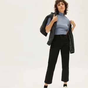 Everlane The Straight-Leg Crop Black Size 8